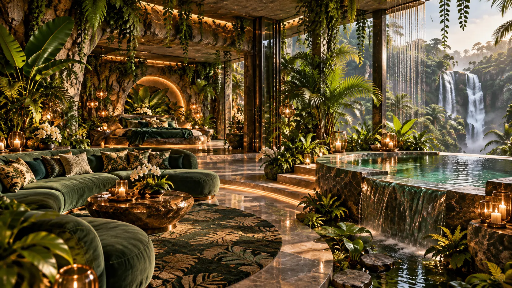 Lounge and plunge pool