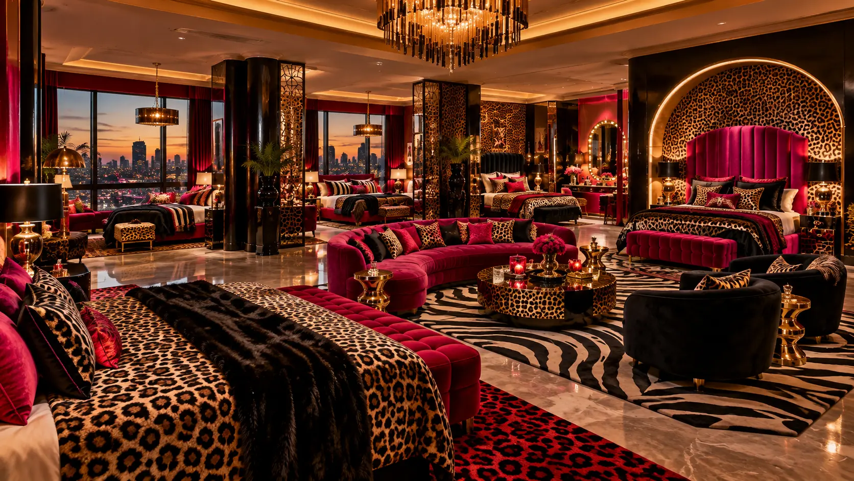 The Leopard Riot Room — Wide view & lounge