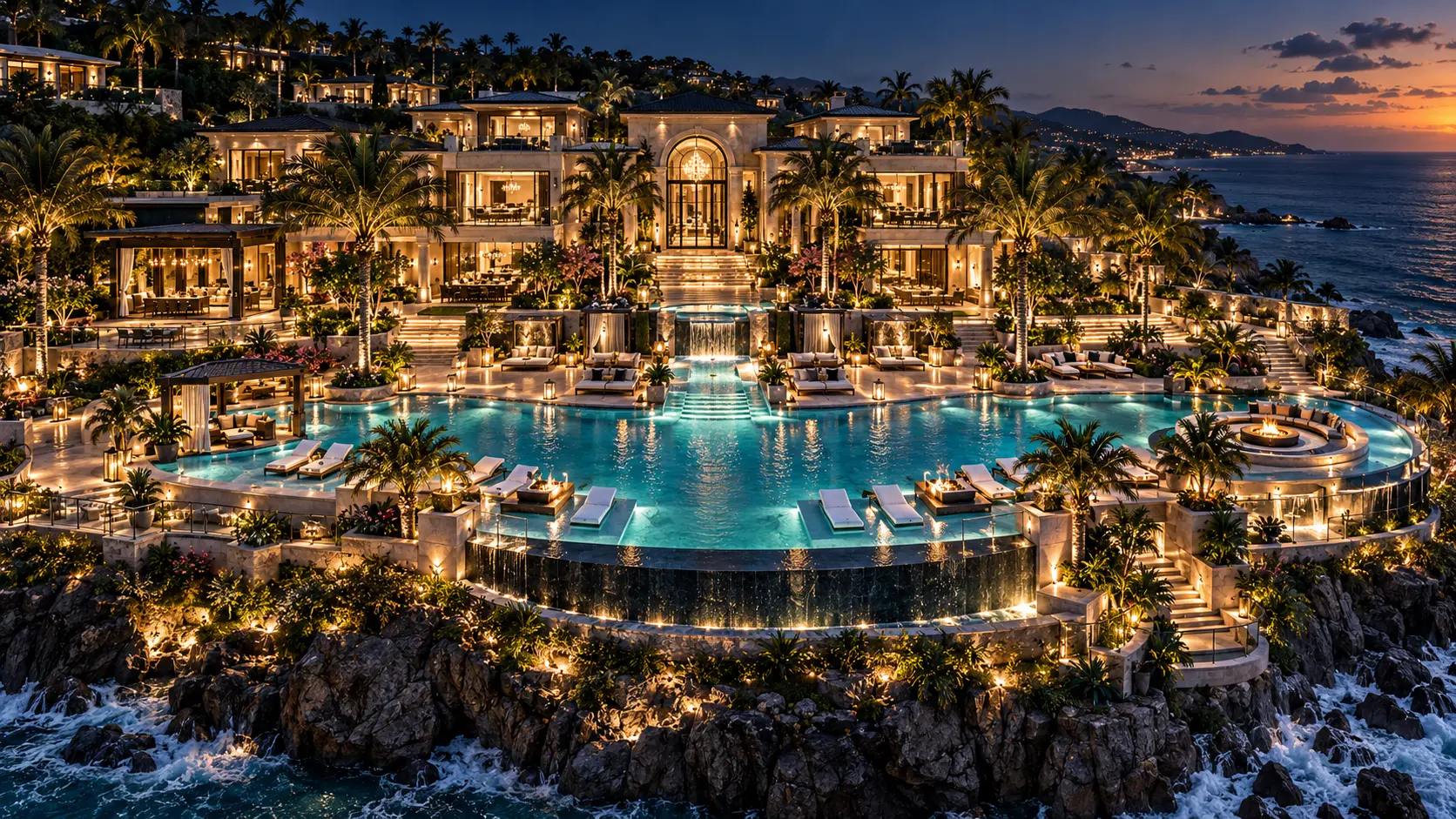 Grand Main Pool & Patio overview