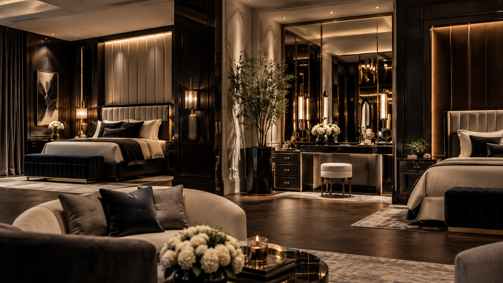 The Black Tie Room — Vanity detail