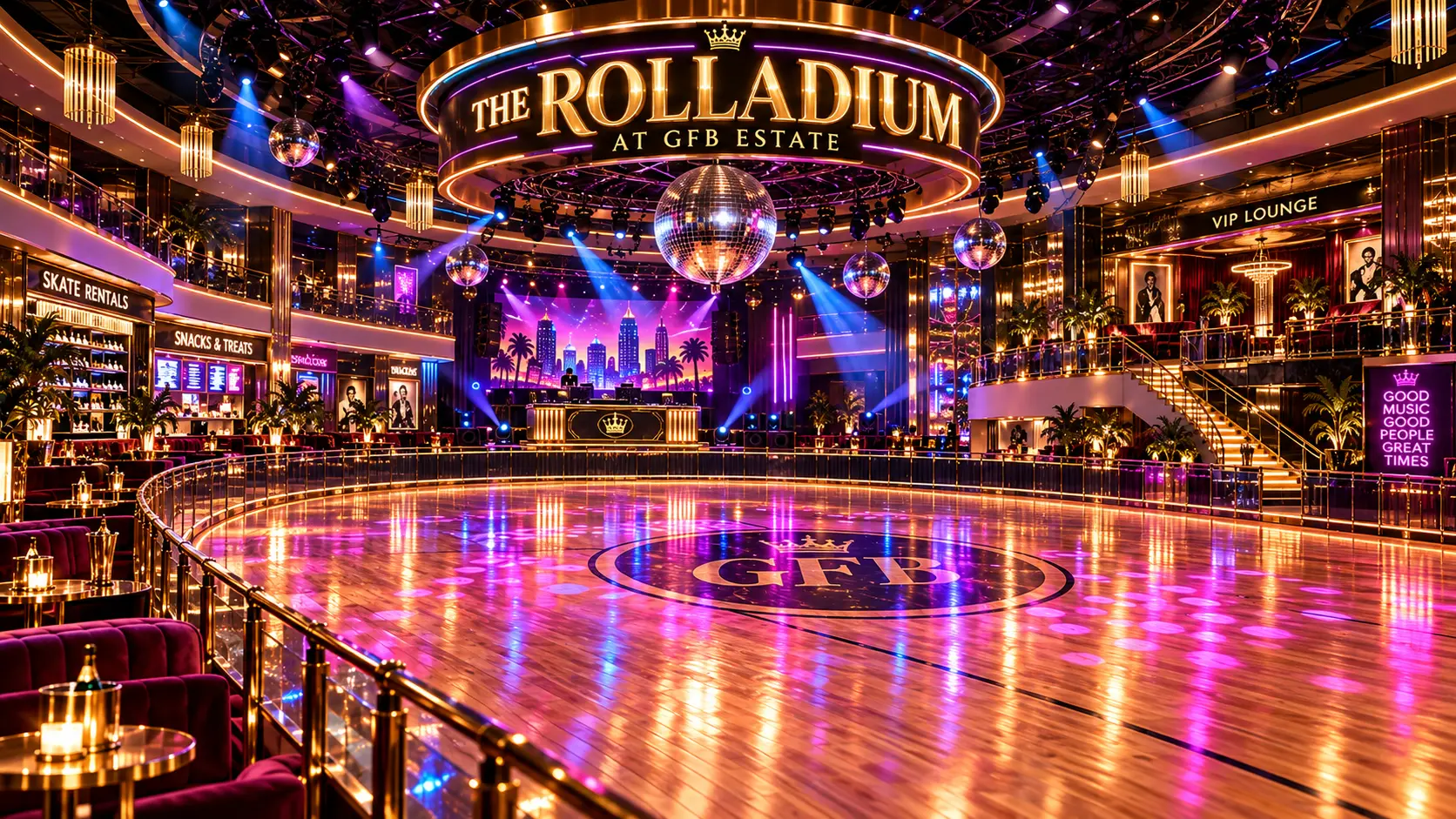 Rink floor & lighting
