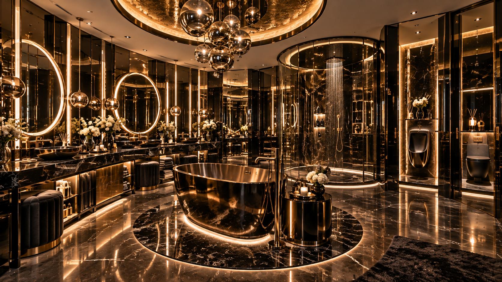 The House of Mirrors Room — Bathroom
