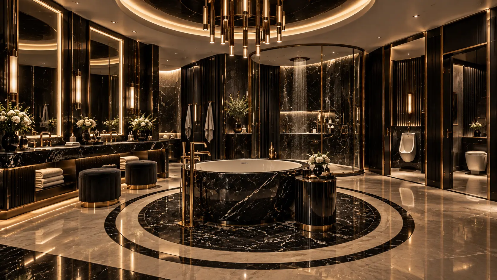 The Black Tie Room — Bathroom
