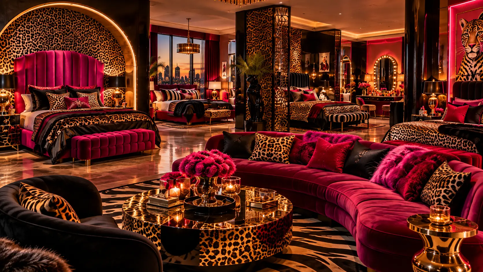 The Leopard Riot Room — Lounge seating
