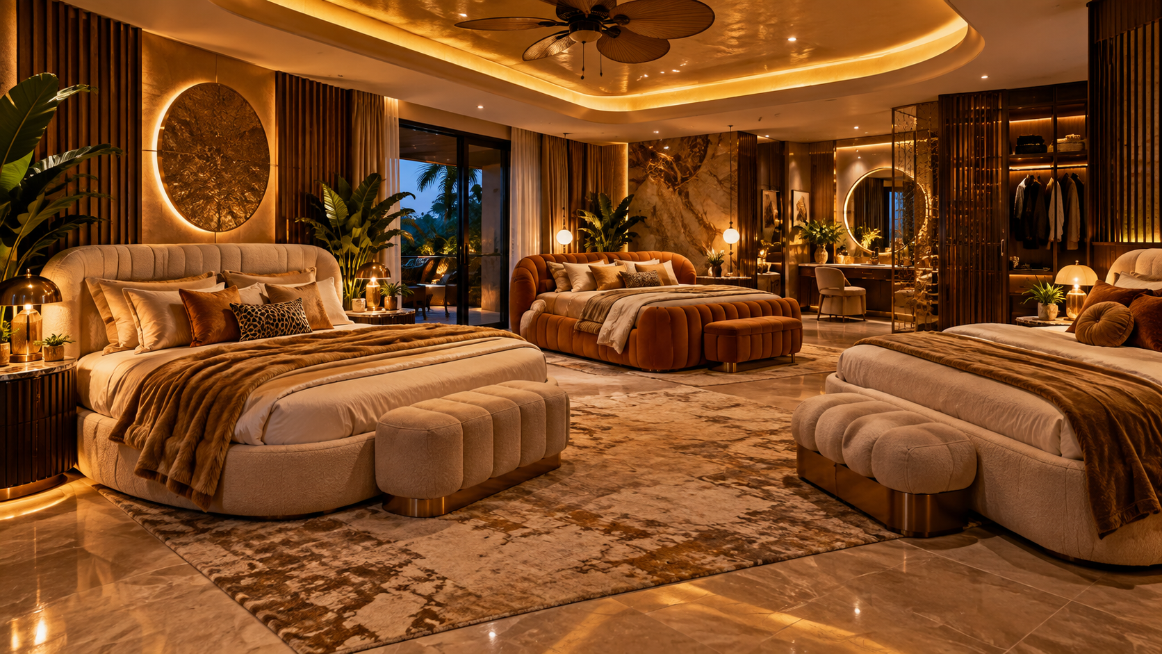 The Honey Trap Room — Three-bed overview