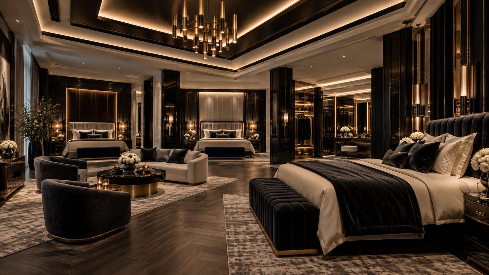 The Black Tie Room — Wide view & lounge
