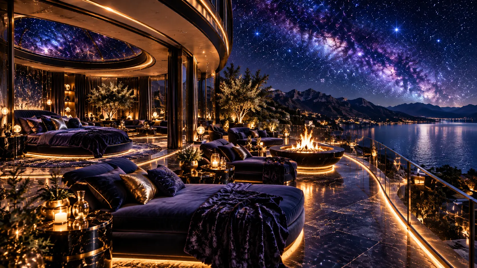 Fire-pit terrace