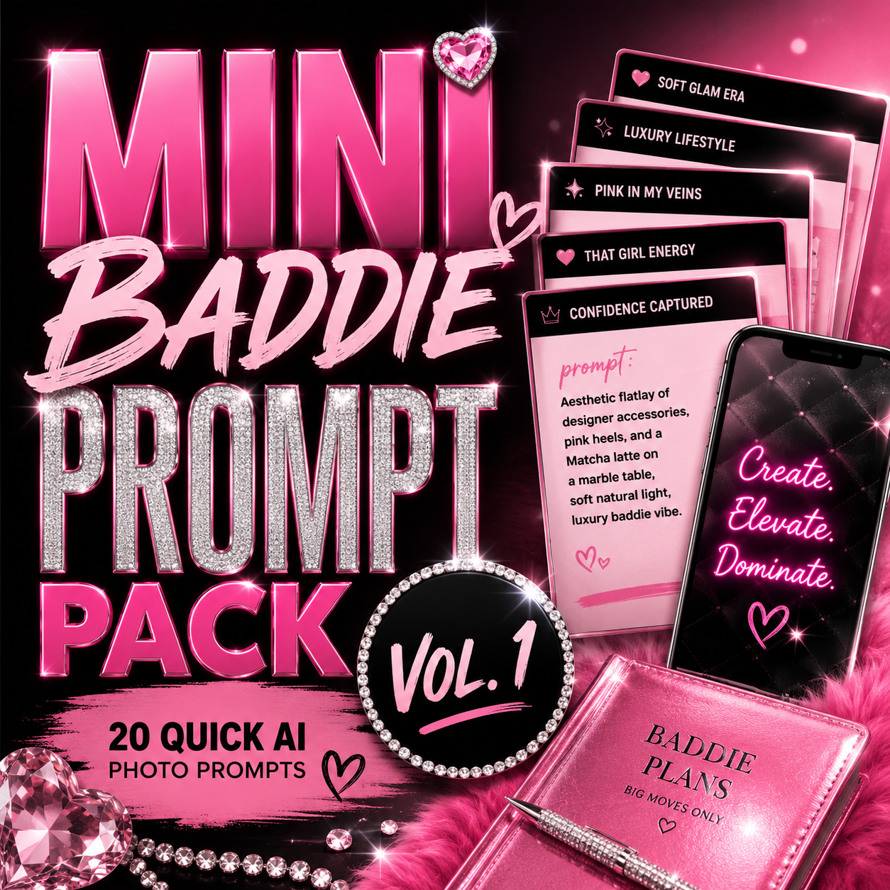 The Mini Baddie Prompt Pack
