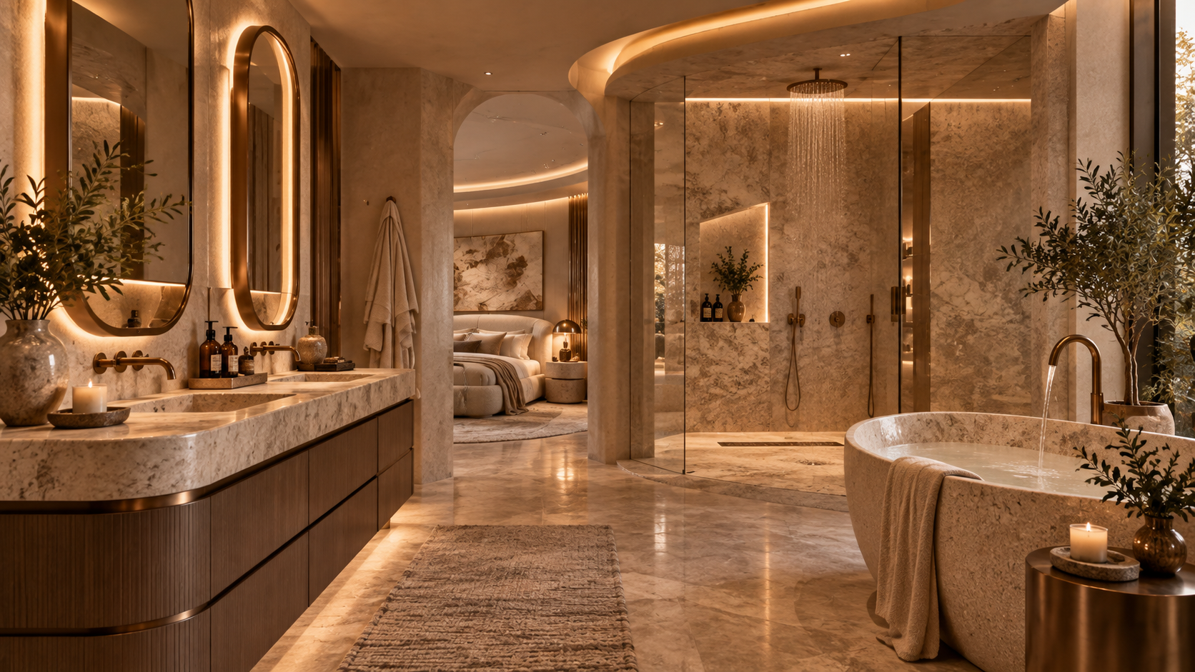 Opulent Neutral — Bathroom