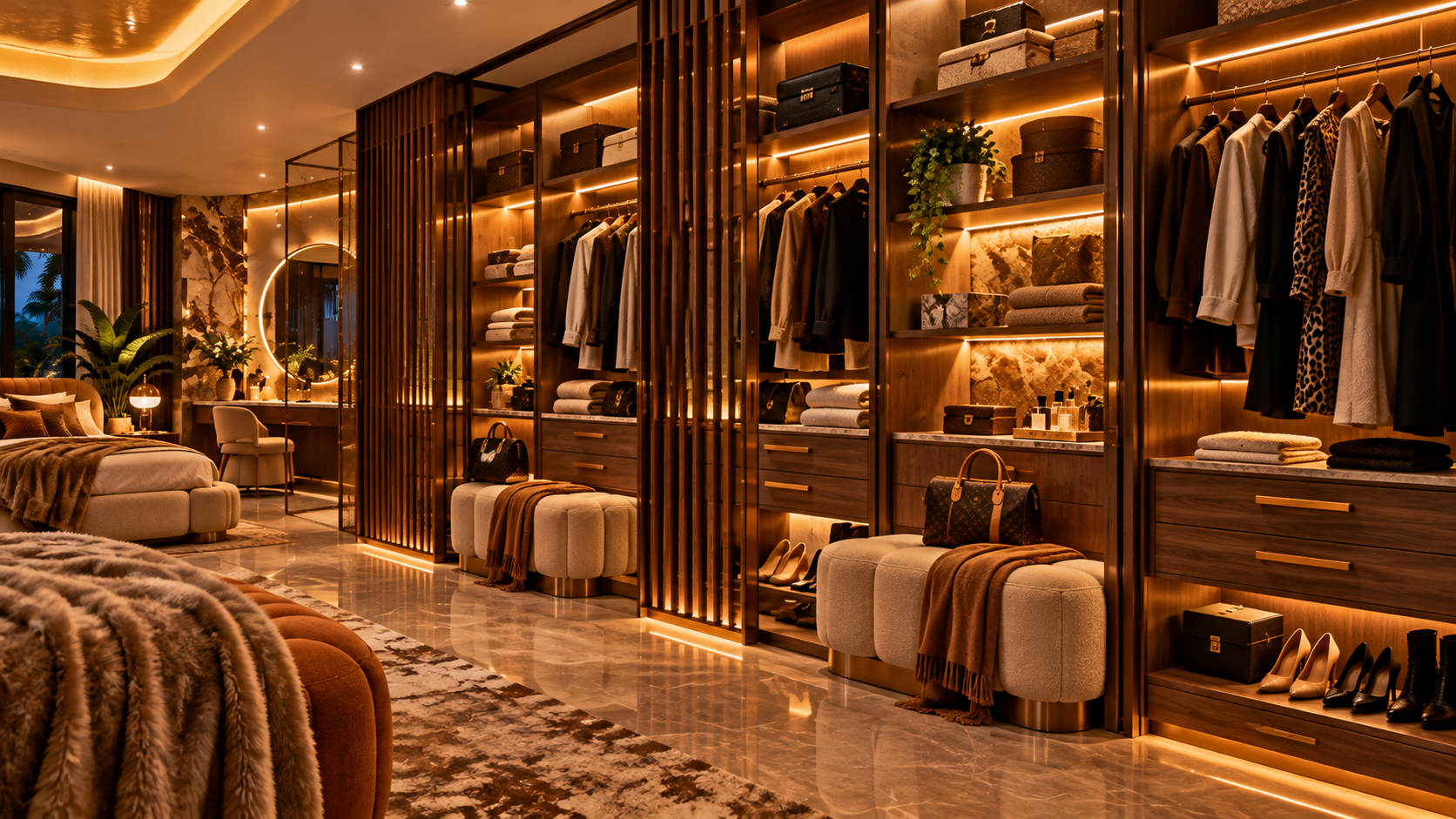 The Honey Trap Room — Walk-in closet