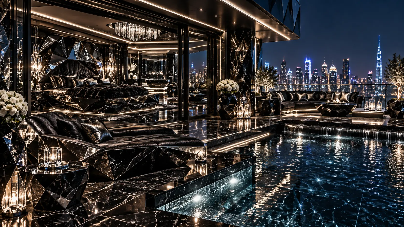 Rooftop pool terrace