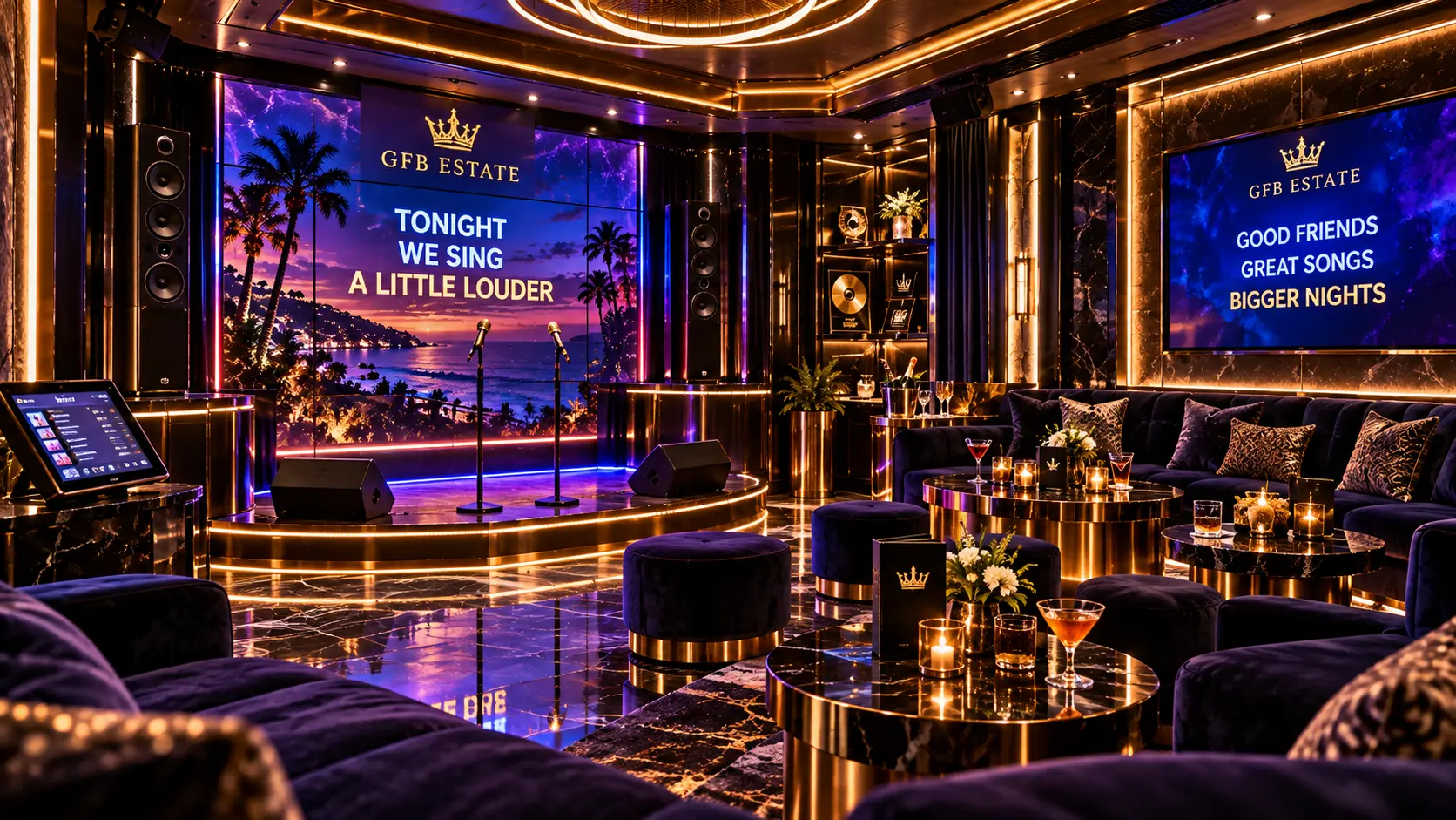 Private karaoke suite